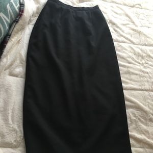 Long Black Skirt size 8 Lined